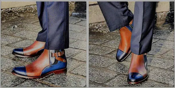 Elegant Men's leather Zip-Up Chelsea Boots