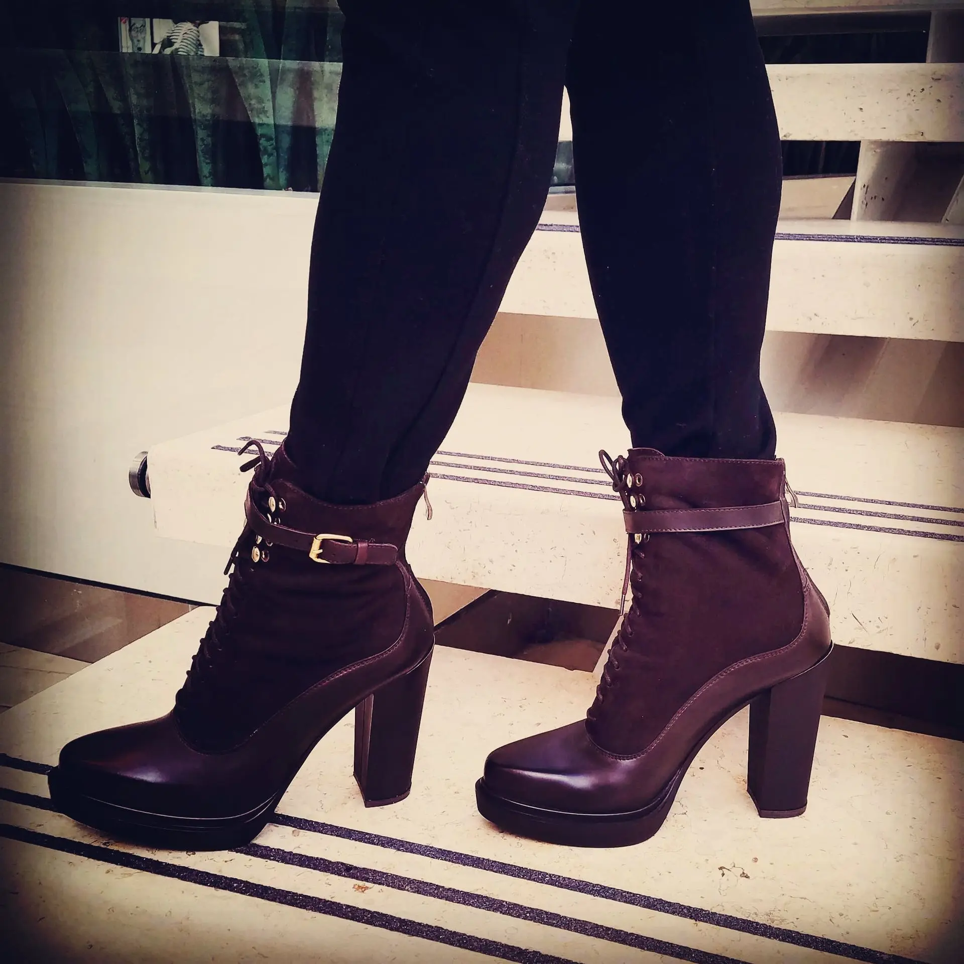 Natural velour leather ankle boots, Women's ankle boots, High heel ankle boots, Buckle ankle boots, Zipper ankle boots, Fall boots, Winter boots, Spring boots, Stylish boots, Comfortable boots